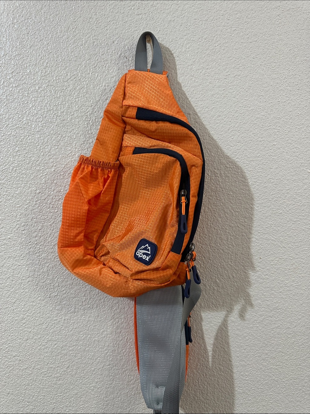 Apex Orange and Gray Sling Belt Bag for Men